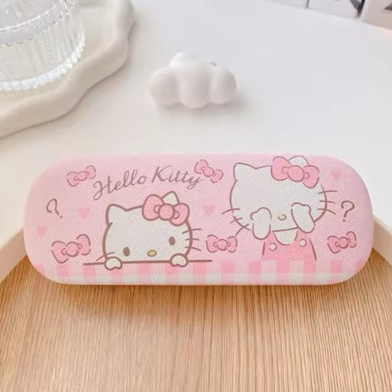 Sanrio Hello Kitty Cinnamoroll Kuromi Glasses Case Myopia Sunglasses / Glasses Storage Box Anime Kawaii Cute Creative Travel Portable Girls 8