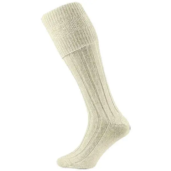 Mens Wool Traditional Scottish Highlands Kilt Hose Socks - Calf High Leg Warmers for Men, All-Season Style, UK 6-11 EU 39-45