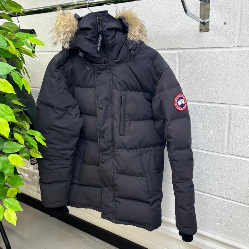 Preowned Canada Goose Men's Carson Down Jacket Charcoal Size M 7