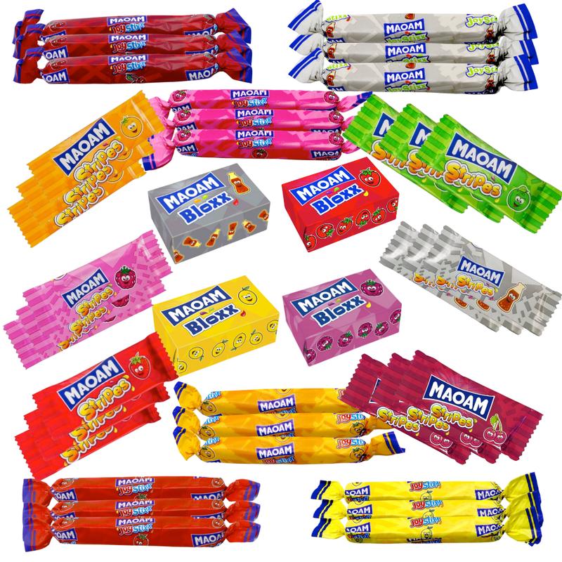 Maoam Sweets | 40 Piece Letterbox Sweets Gift Box | Maoam Stixx, Bloxx & Stripes Chewy Fruity Sweets Selection | Ideal for Birthdays, Thank You Gifts & Treat Boxes 3