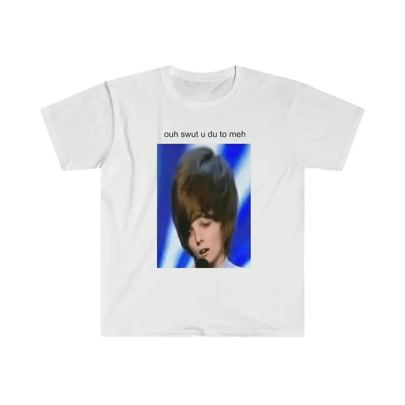 Funny Louis Tomlinson Meme T-Shirt Cursed One Direction Crewneck Cotton