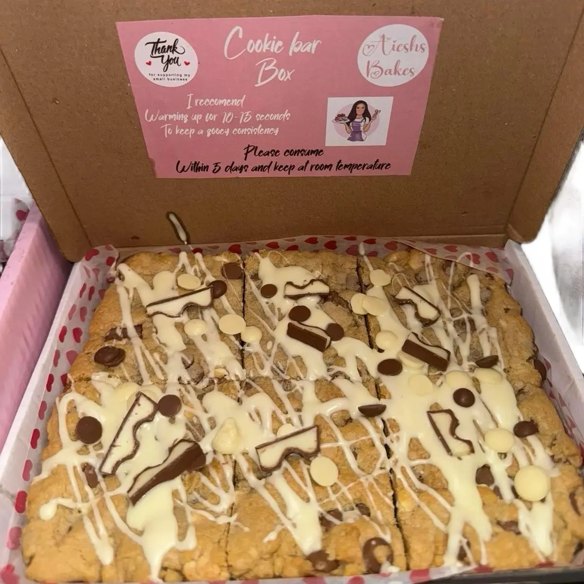 Letterbox  Cookie Bar - Soft and Sweet Treat for All Ages - Bite, Snack