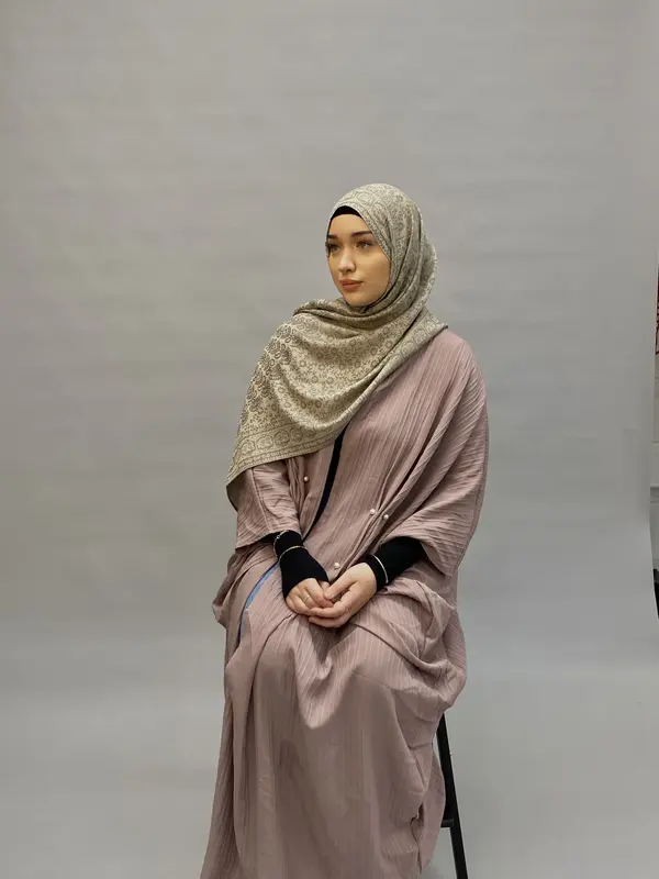 Pashmina Hijab, Women's Pattern Fashionable Warm Printed Scarf, Frosted Veil Hijab By Hudda 2