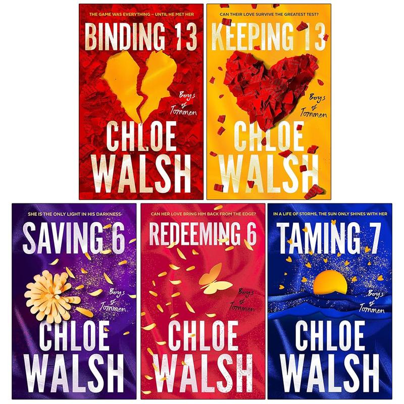 Boys of Tommen Series 5 Books Collection Set By Chloe Walsh (Binding 13, Keeping 13, Saving 6, Redeeming 6 & Taming 7) 1