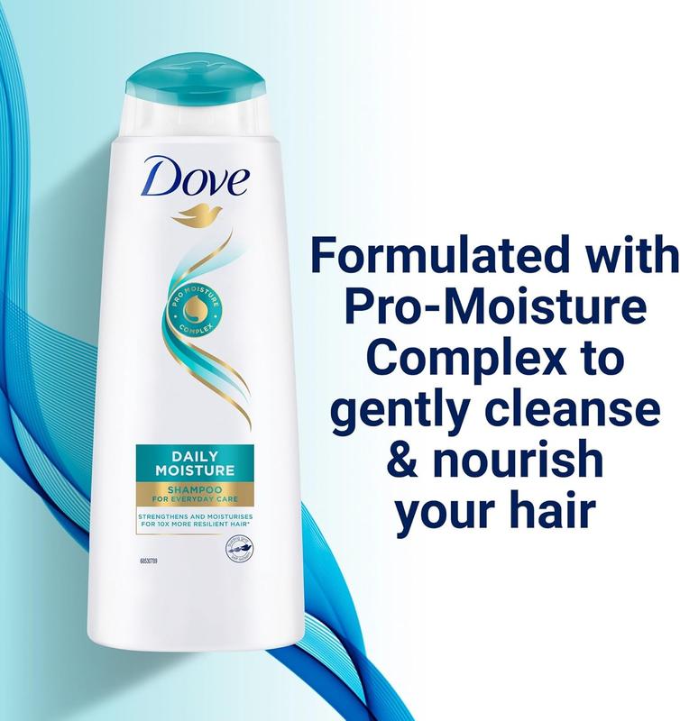 Dove Daily Moisture Shampoo 250ml Pack Of 6  For Everyday Care 10x More Resilient Hair Vegan 3