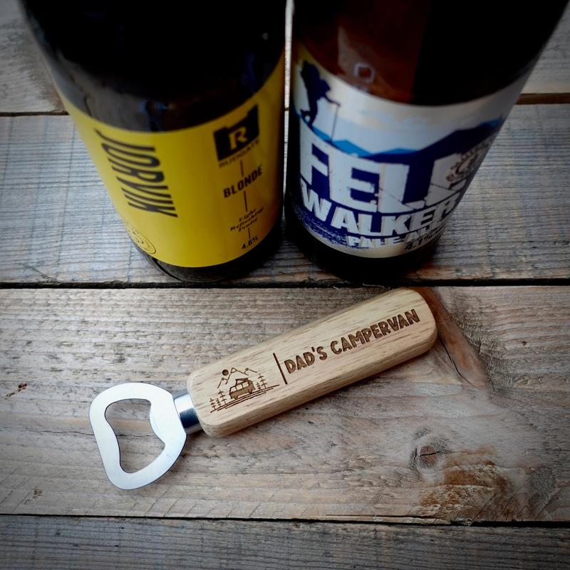 Personalised Any Name or Message Camper Van Stainless Steel Bottle Opener Key Ring | Campervan Keychain | Campervan Accessories 3