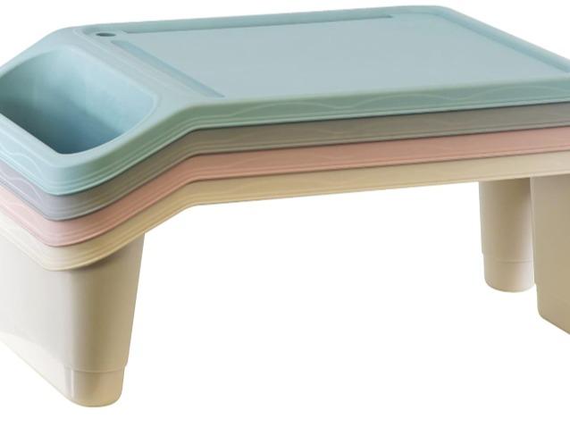 Laptop Tray, Bed Table, Portable Standing Desk for Bed, Sofa, Laptop Stand, Bed Tray, Breakfast, Coffee Tray, Notebook Stand, Reading, Eating, Drawing, Working for Adults and (Grey) 4