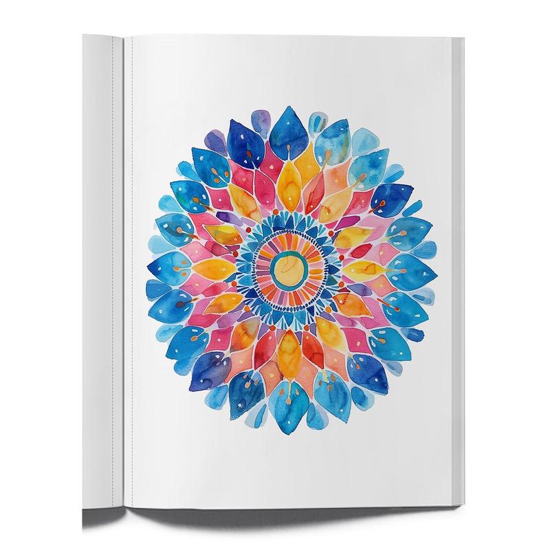 Mandalas in Reverse Colouring Book - You Draw The Line Doodle Abstract Mandala Art Pattern, 54 Pages - Calming Mindfulness coloringbook for adults coloringpages colouring  books viral  coloring 6
