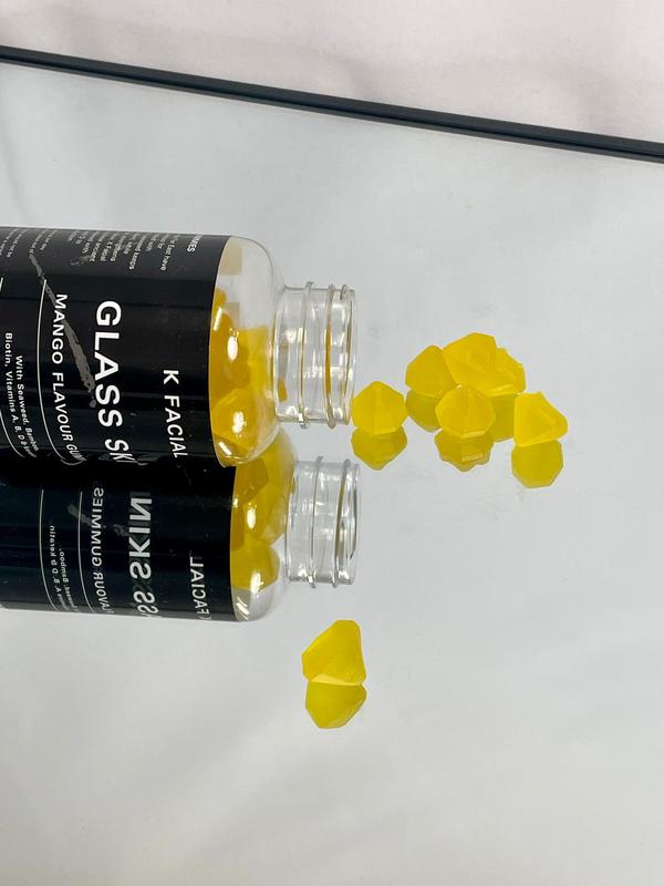 K Facial Glass Skin Vegan Collagen Gummies for Healthy Hair, Skin & Nails made with Seaweed Collagen - Mango Flavour 8
