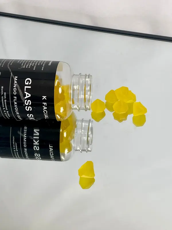 K Facial Glass Skin Vegan Collagen Gummies for Healthy Hair, Skin & Nails made with Seaweed Collagen - Mango Flavour 8