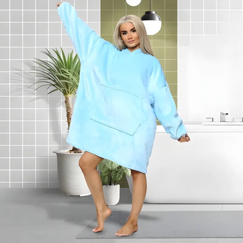 MS9 Oversized Blanket Hoodie Fleece Top With Sherpa Soft and Warm Lining | 15 Colours Available Comfort | Style Minimalist Pullover Basic Vibe Polyester Womenswear Sweaters Fits Long Sleeves 3