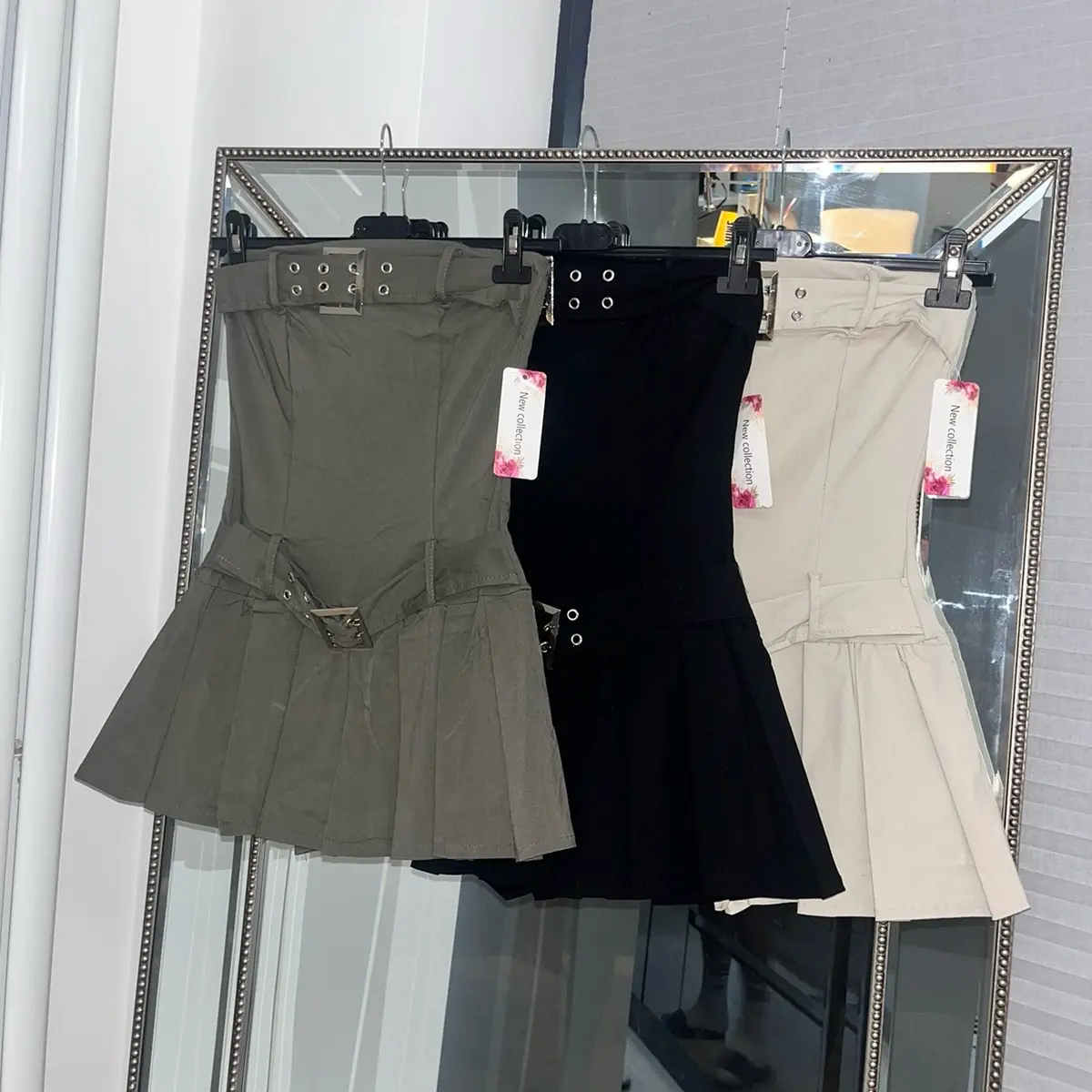 Freya pleated skort buckle dress