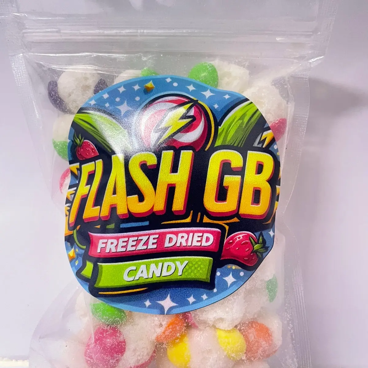 Fruit Balls Original FREEZE DRIED CANDY BY FLASH GB Fruity Shell Candies
