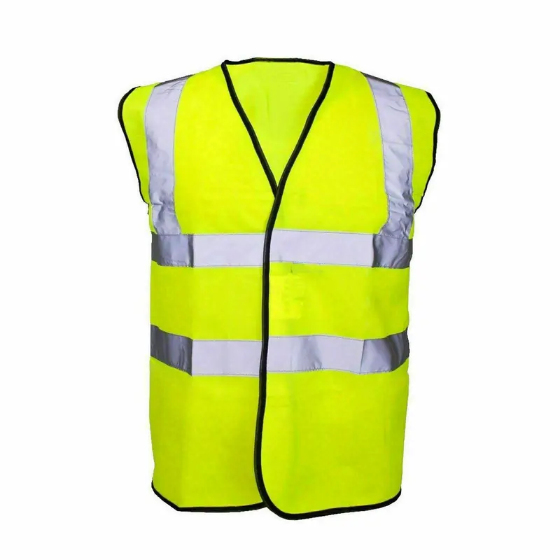 Hi Vis High Viz Visibility Vest Waistcoat Safety Supertouch Reflective W/ Pocket Waterproof Windproof Orange/Yellow Colors Polyester 7