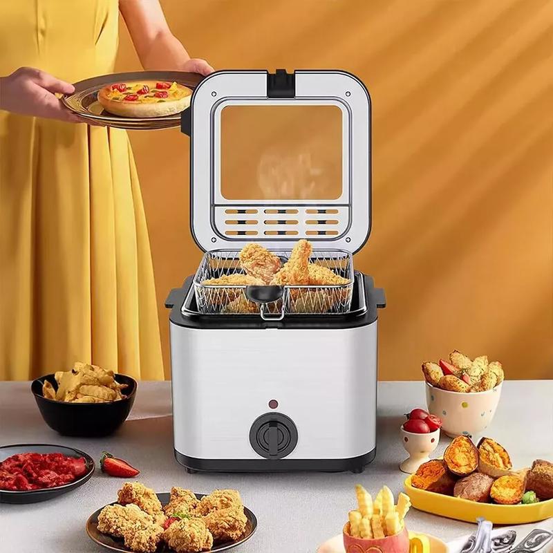 Product Introduction of Deep Fat Fryer Premium Stainless Steel 2.5L Electric Fryer with Adjustable 5