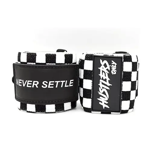 Hustlers Only Weightlifting Wrist Wraps for Wrist Support to Reduce the Wrist Pain 18 Inch Wrist Straps for Powerlifting, Strength Training, and Gym Training Ideal for Men and Women 0