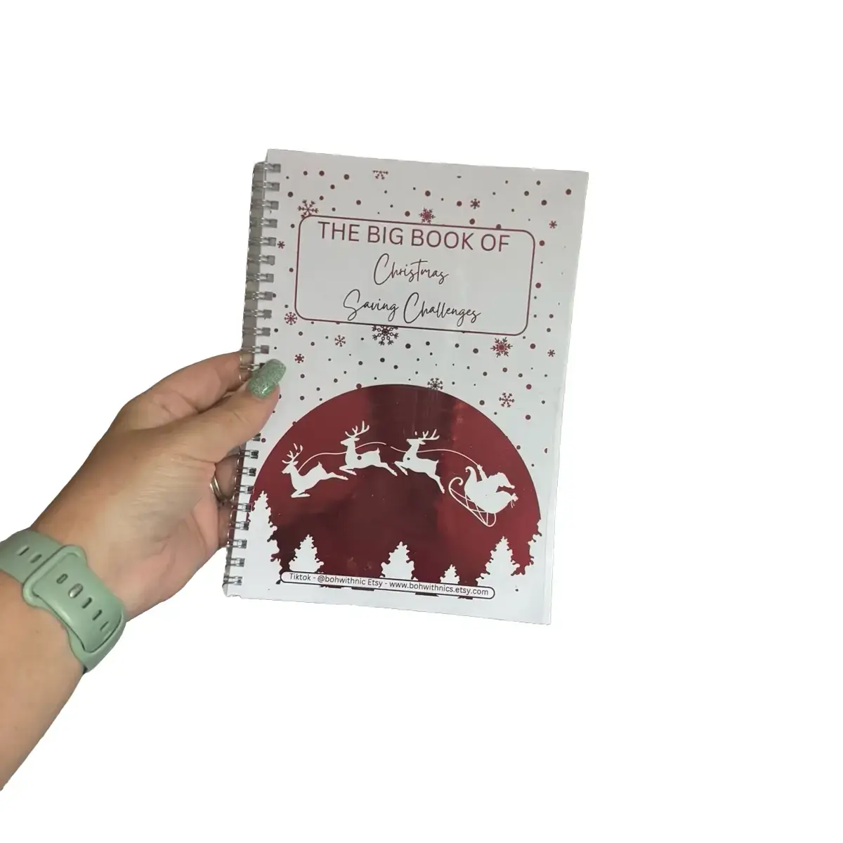 CHRISTMAS BOOK A5- big book of savings challenges cash stuffing saving accessories tracker
