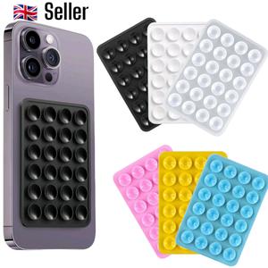 Mixed Colour Smartphone Suction Cup Phone Case Mount, Gifts for Boyfriend, Universal Self adhesive Phone Stand,Phone Holder for iPhone & Android, Smartphone Accessories, Girls Birthday Gift Set Adjustable Silicone Grip Cellphone