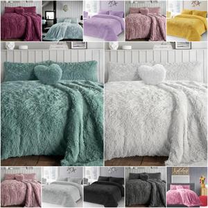Alaska Long Fur Duvet Cover Set With Pillowcase | Long Pile Duvet Cover | Teddy Hug & Snug Cuddles Fleece Duvet Quilt Cover Bedding Set | Super Soft Quilt Cover | Quilt Bedding Set | Hotel Quality Easy Care Luxury Faux Fur Duvet Set | Machine Washable