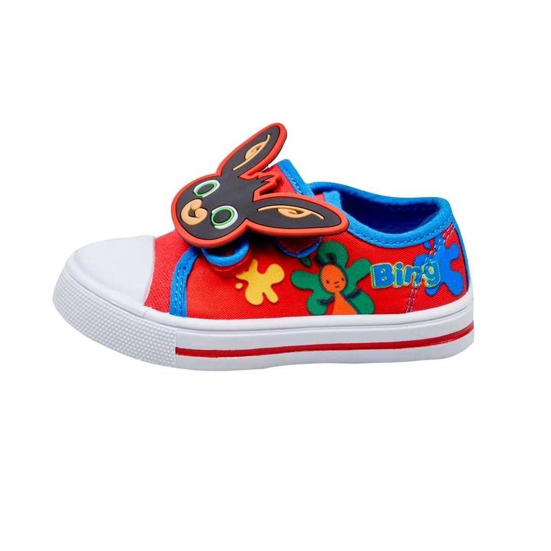 Bing Boys Canvas Easy Close Pumps Low Top Trainers 2