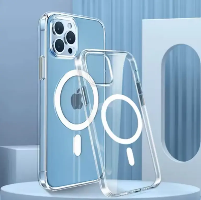 Transparent Case with MagSafe for iPhone 16 /16 pro, Max Shockproof Clear Cover Phonecase Protector Smartphone Accessories Handheld Protection 5