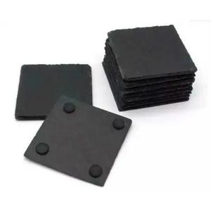 set of 4 slate coasters 10x10cm