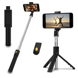 Foldable Selfie Stick Tripod Combo with Bluetooth Remote Control Accessories Compact Phone
