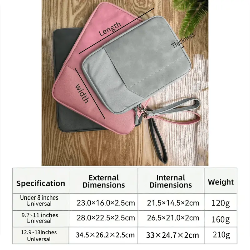 Tablet Carrying Case for SamSung for Galaxy Tab / for iPad / for Kindle / for Android Tablets / Tablets Sleeve Bag Compatible with 7 ~ 8 / 9 ~ 11 /12.9~13 Inch Tablets Waterproof with Handle And Front Pocket Computer 1