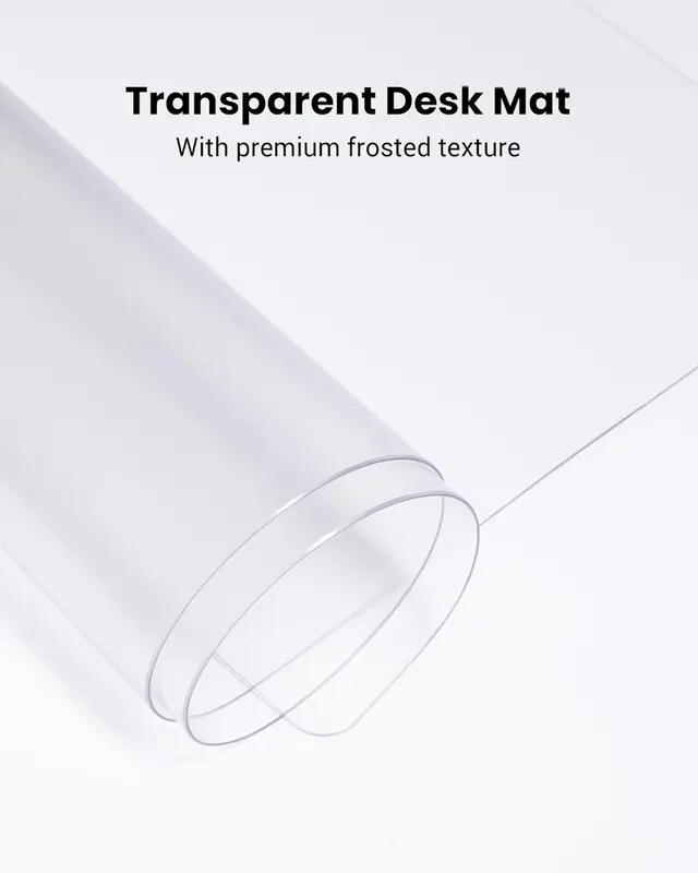 YSAGi Clear Desk Mat, Transparent Large Mouse Mat for Desk, Waterproof Clear Table Protector Desk Cover Mat, Non-Slip Desk Pad Desk Protector for Home and Office (90 x 43 cm) 1