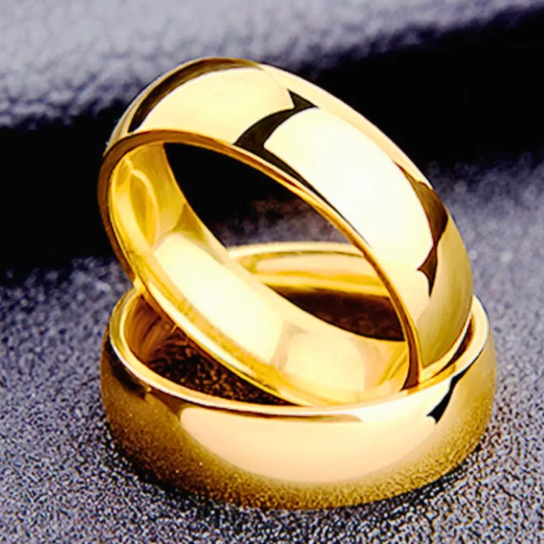 1 piece plain stainless steel ring for men and women for daily decoration, jewelry and party gift, wedding ring, engagement, valentine's day gift