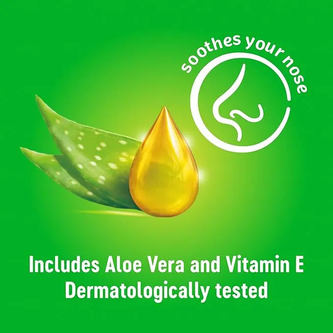 Balsam Facial Tissues with Aloe Vera, Vitamin E and Calendula - Pack of 12 Tissue Boxes - Napkin 4