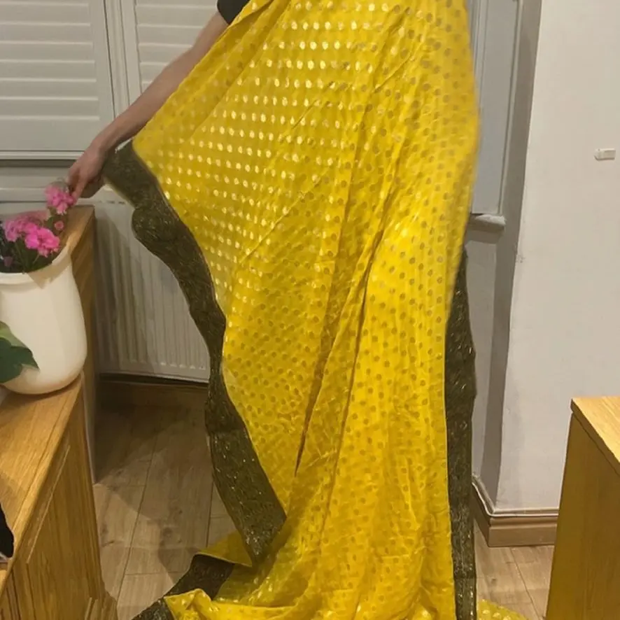 Yellow saree