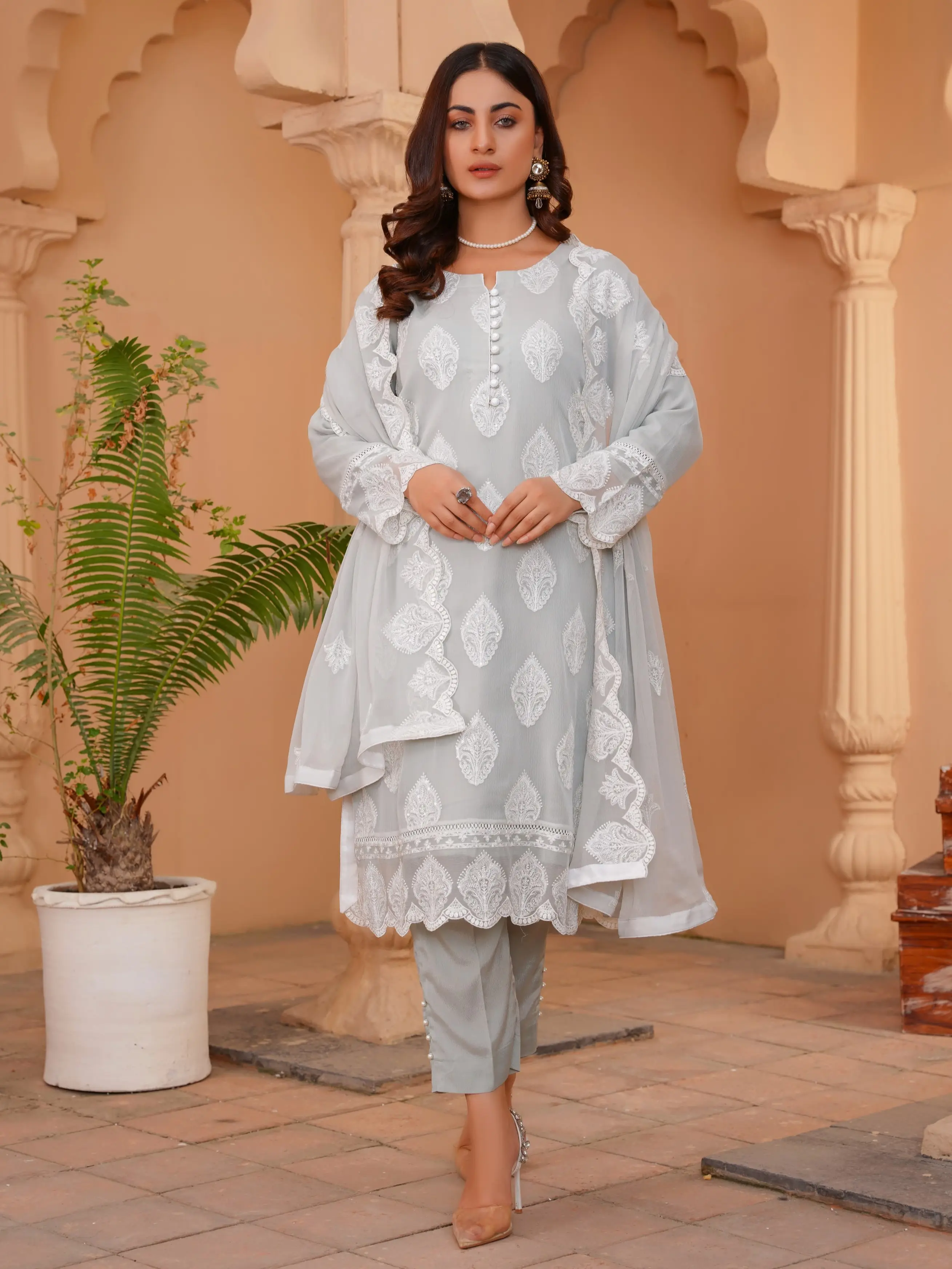 Chiffon Suit Light Mint