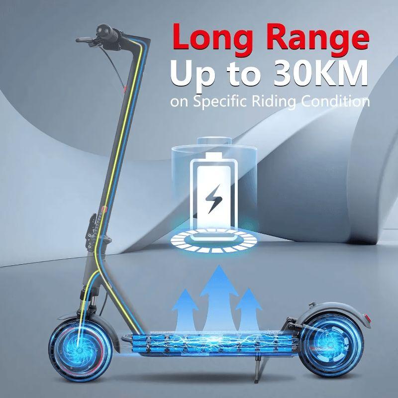 AOVOPRO AP07 Electric Scooter Dual Suspension 350W | 30km Long Range | 31km/h High Speed | 10.5AH Battery 3
