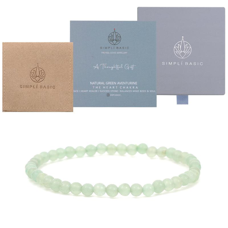 Healing Green Aventurine bead bracelet 4mm 5
