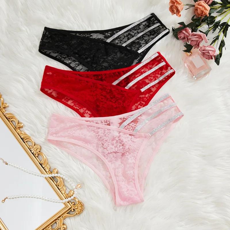Product Introduction of Women's Sparkly lace thong Thong Wedding gift, Valentines gift Lingerie Women Love Comfort Womenswear Fit Everyday Panties Basic Minimalist Bridal , Valentines day surprise for her , Great Gift , Thong , Panties , Knickers , Underwear 5