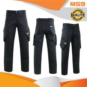 MS9 Mens Cargo Combat Trousers Pants Plain Jeans with Knee Pockets Cargo Pants Menswear T2
