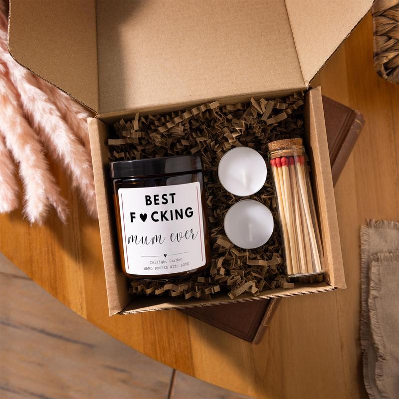 Best Mum Ever Funny Scented Candle Gift, Mother's Day, Birthday, Christmas Gift Set 1