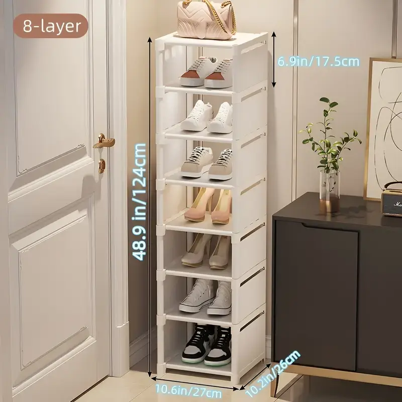 Space-Saving Multi-Layer Folding Shoe Rack Modular - Versatile Storage Organizer For Entryway, Bedroom, And Hallway Shoe Storage Organizer 6