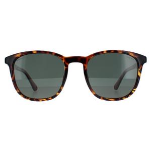 Police Sunglasses SPLF18E 978P Shiny Dark Havana Green Polarized for Male - Mens Sunglasses - Menswear