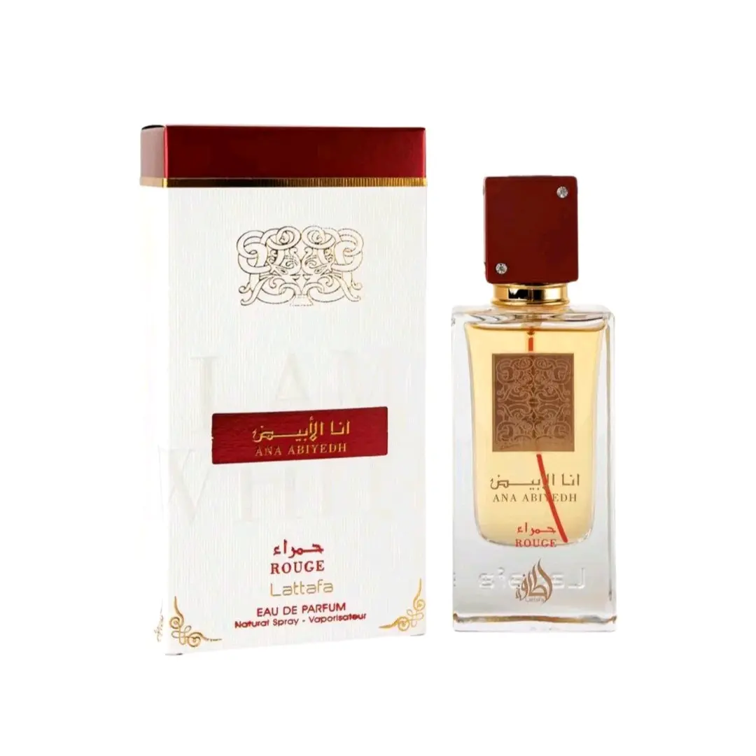Lattafa ANA ABIYEDH ROUGE 60ML Unisex Perfume - Sweet Captivating Signature Scent for All Seasons