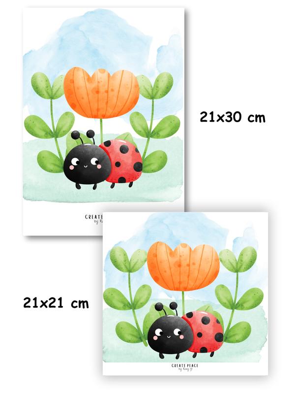 Create Peace by Roxy: Set of 2 Cute Laminated Colouring Book Page Protectors (Nature Theme) 3