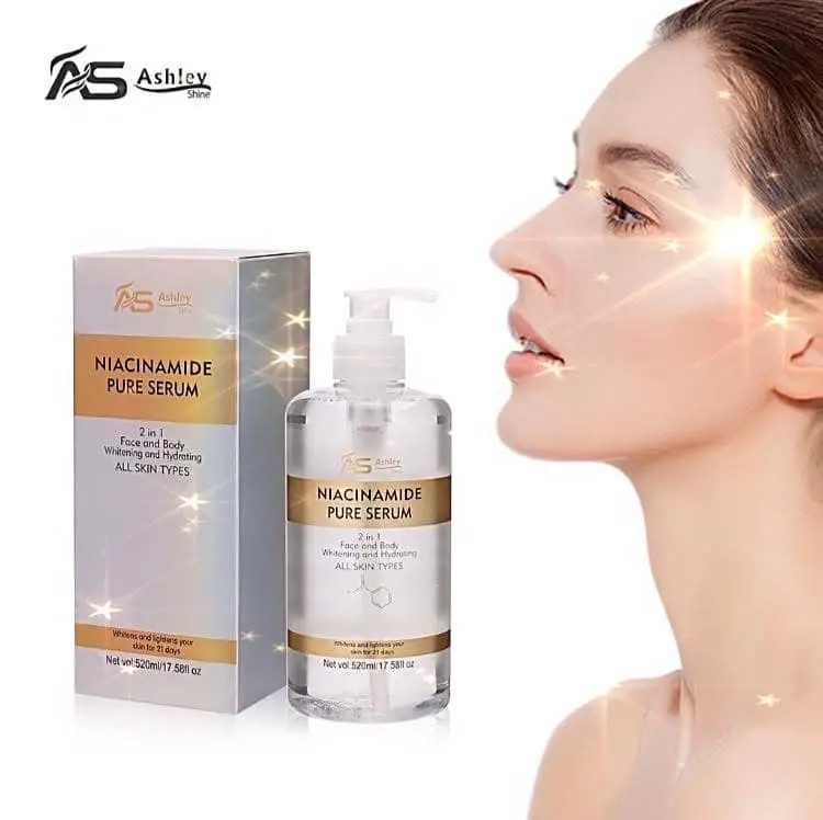 AS Ashley Niacinamide Pure Serum or Hyaluronic Acid Pure Serum Face and Body 500ml Hydrate Hydrating Moisturizer Comfort Skin Repair
