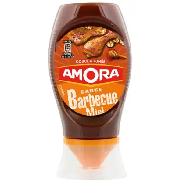 Amora Honey BBQ Sauce Top Down 282g - Perfect for Grilling Flavor Dip 0