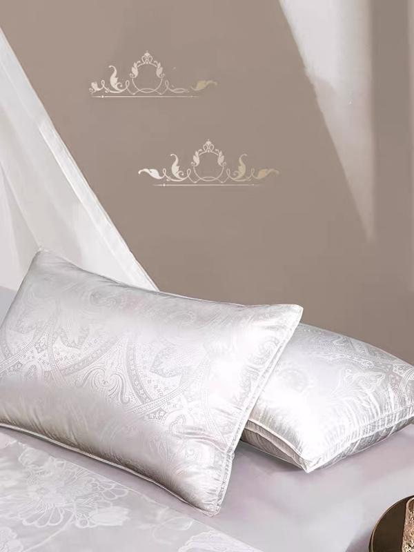 500 Thread Count-Beyond Hotel Quality Luxury Royal Jacquard Pillow （Pair） 3