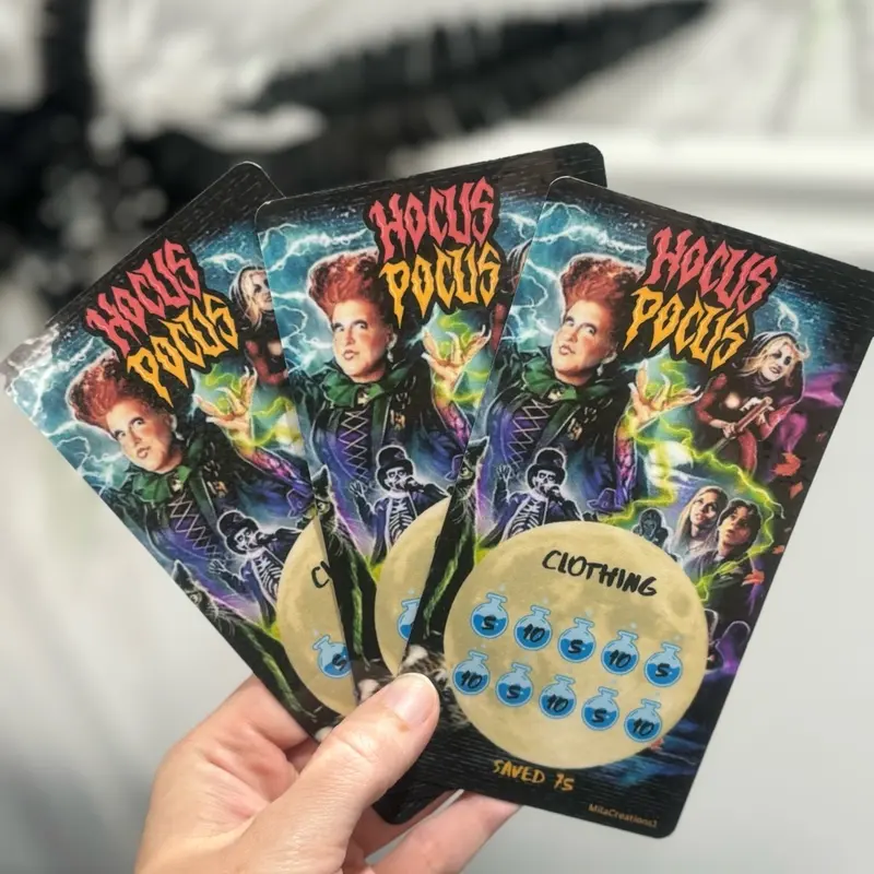 Hocus Pocus Halloween Bundle of 5 Laminated Reusable Saving Trackers for Budgeting and Planning 2