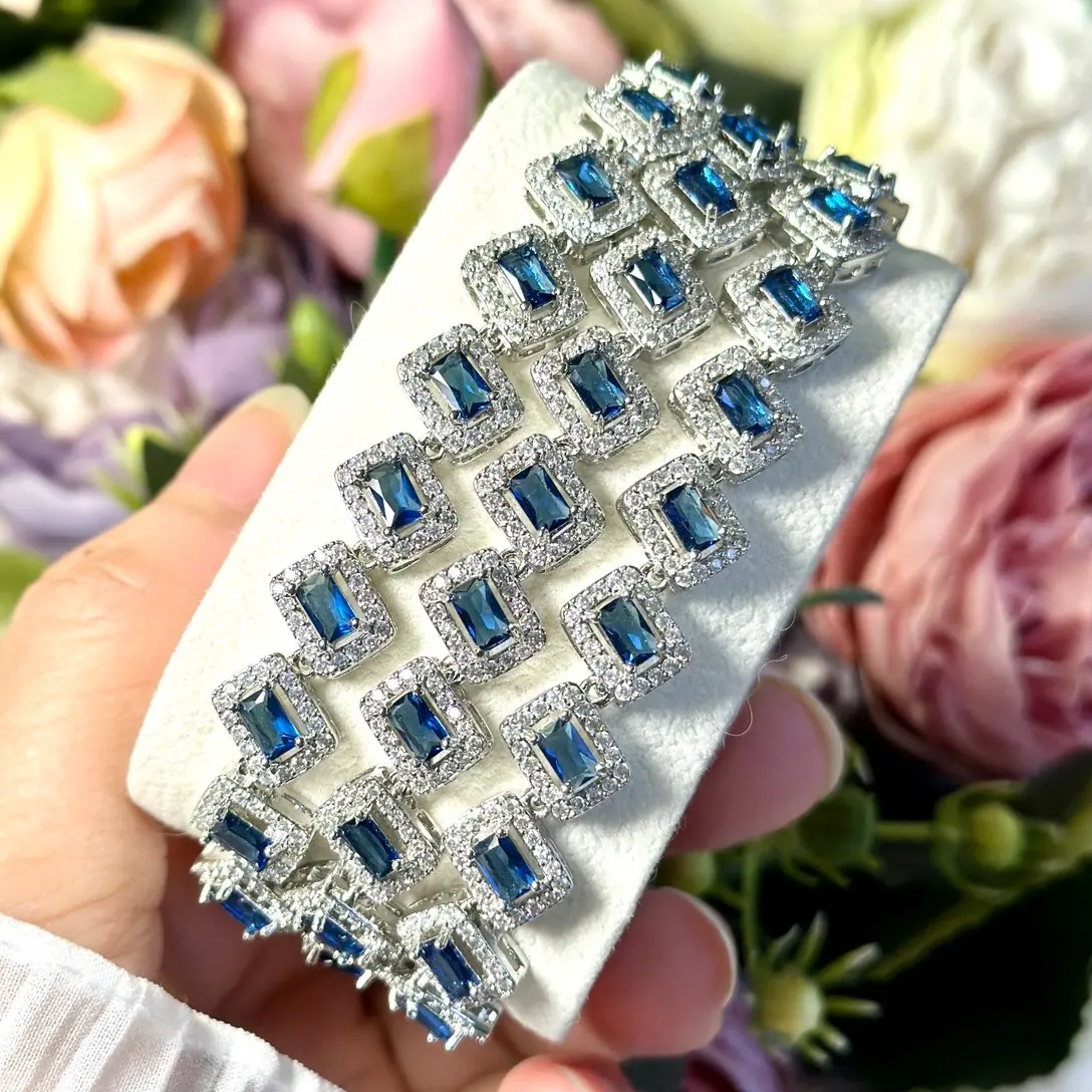 Serenity Bracelet Cubic Zirconia in Royal Blue