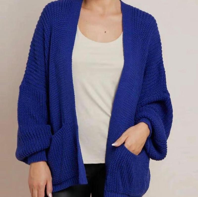 Zoey Fashion Women's Cropped Balloon Sleeve Cardigan - Knitted Womenswear Cardigan   Comfortable Knitwear 7