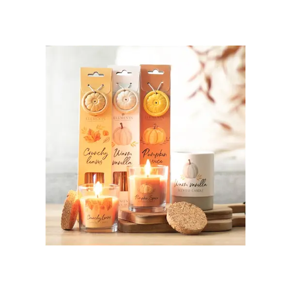 Warm Vanilla Candle for Home Decor and Freshening Gift Glass scented  candle Autumn Cozy 5
