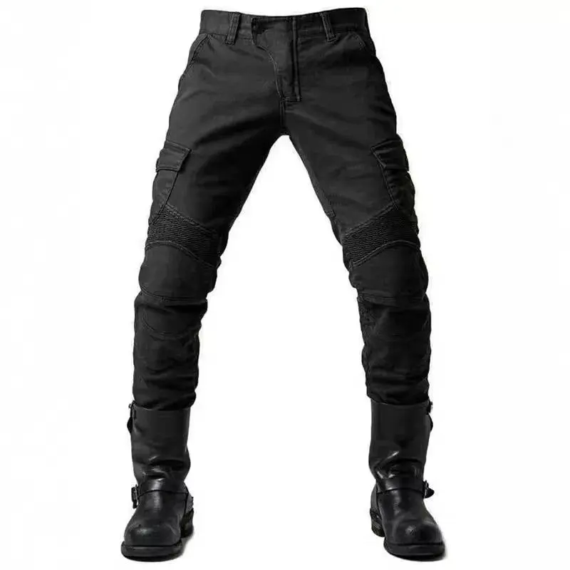 Men's Motorcycle Protective Pants Jeans Breathable Wear-resistant Cargo Pants For Casual Scenes Motorcycle Riding Gear